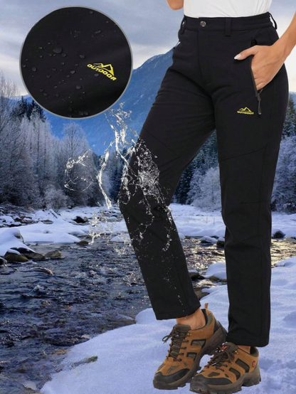 Vrouwen winter sportbroek waterdicht gevoerd