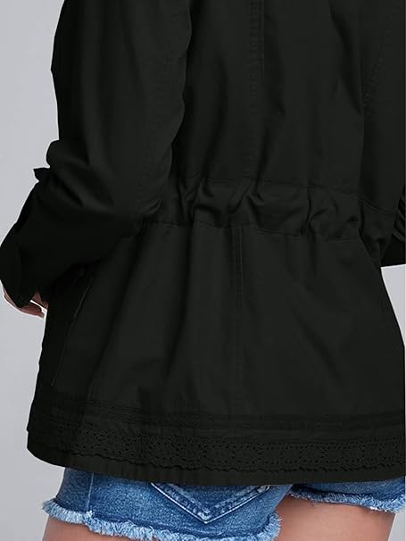Vrouwen lente casual lange utility tussenjas