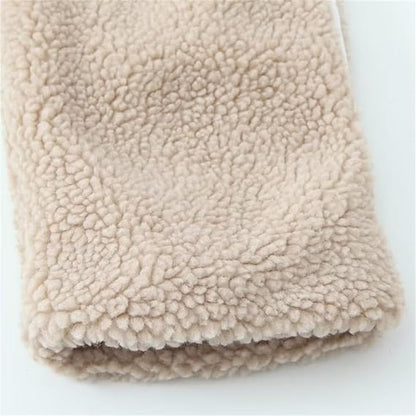 Teddy Fleece Jas Dames met Rits & Zijzakken