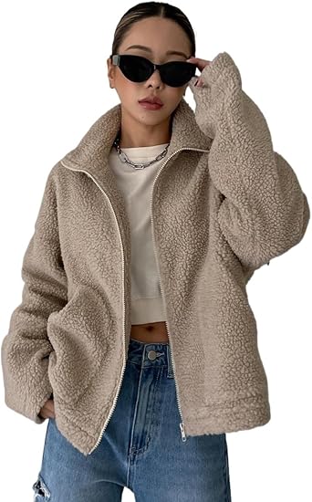 Warme Dames TEddy Fleece Jas