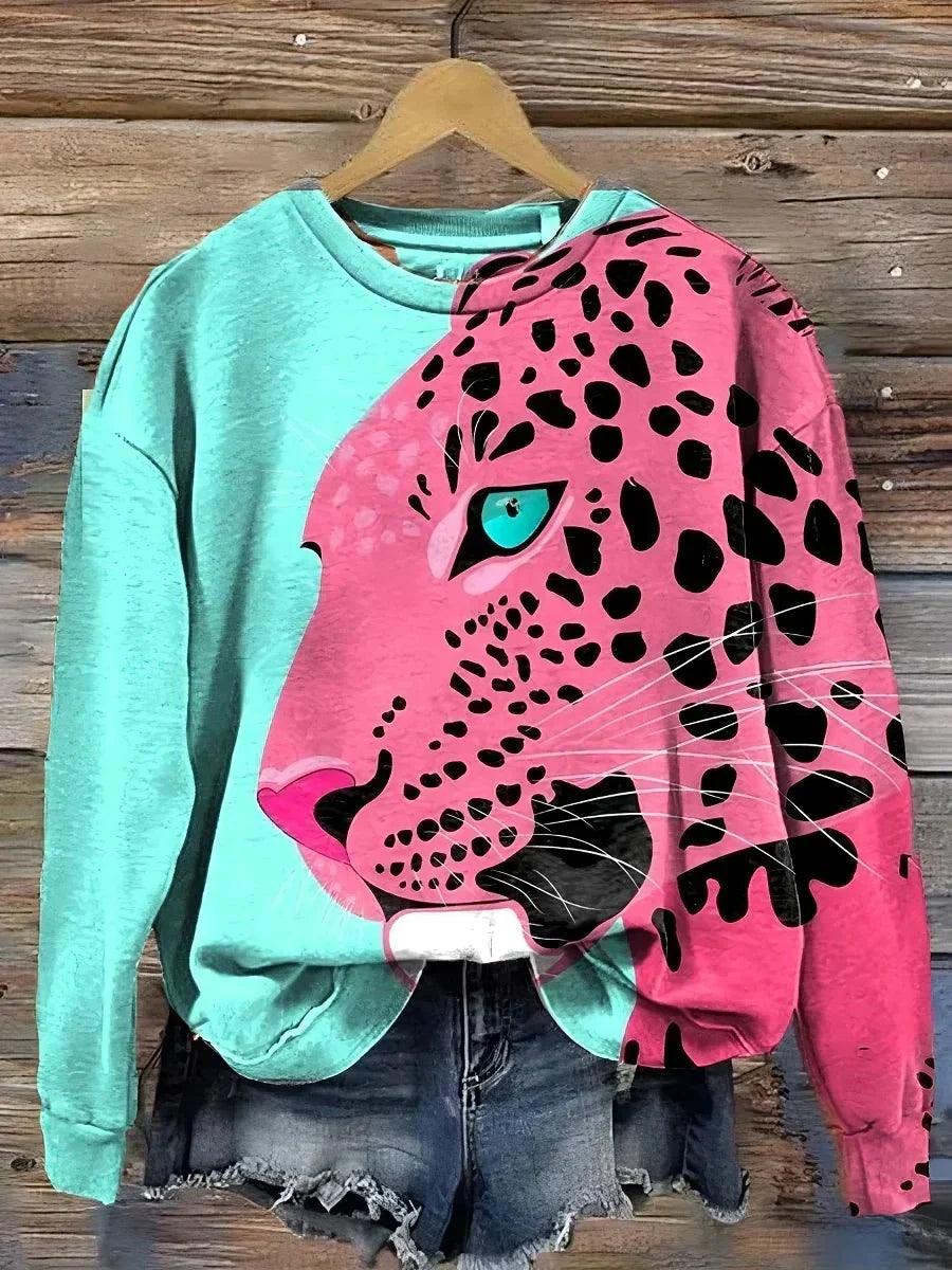 Blakely – Oversized Trui met Dierenprint voor Dames