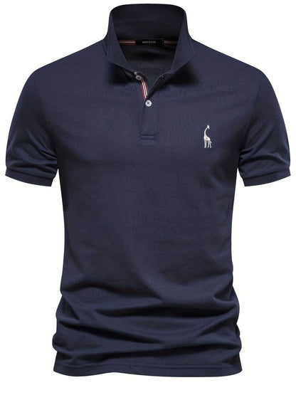 Heren Slim-Fit Poloshirt Met Subtiel Kraagdetail
