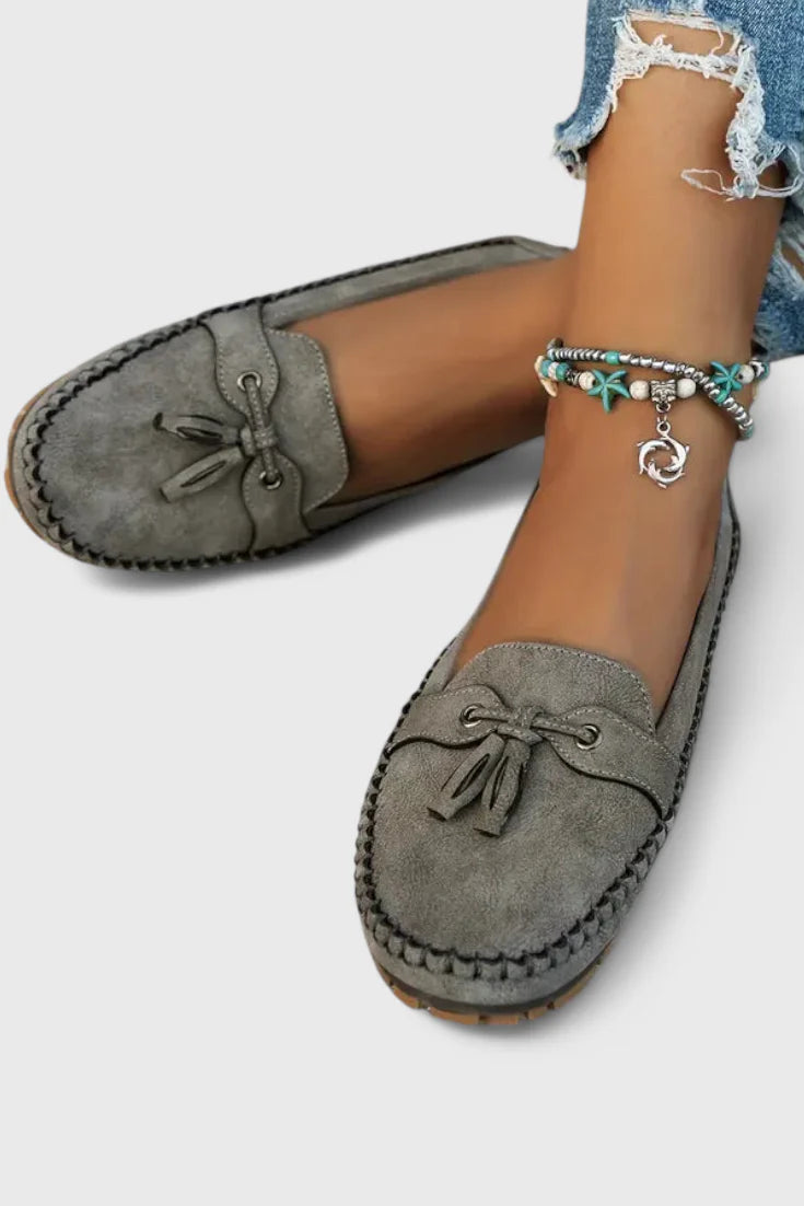 Comfortabele Loafers Met Kwastjes En Antislip Zool Voor Dames