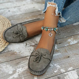 Roxandra - Klassieke suède loafers met kwastdetail voor dames