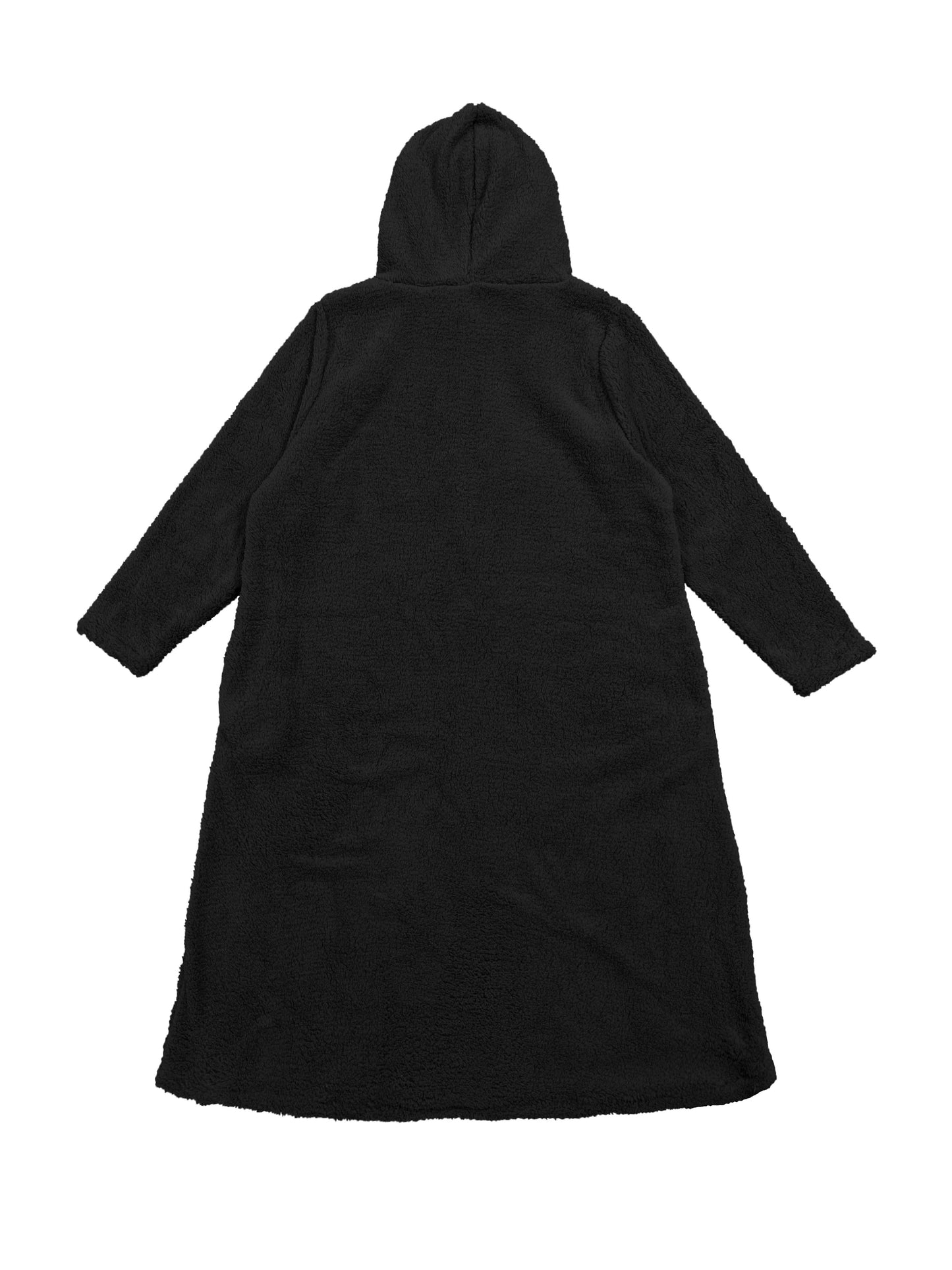Knusse Warme Teddy Maxi Sweaterjurk Met Zakken Voor Dames