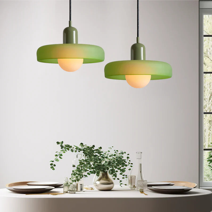 Scandinavische Hanglamp Met Glazen Afwerking