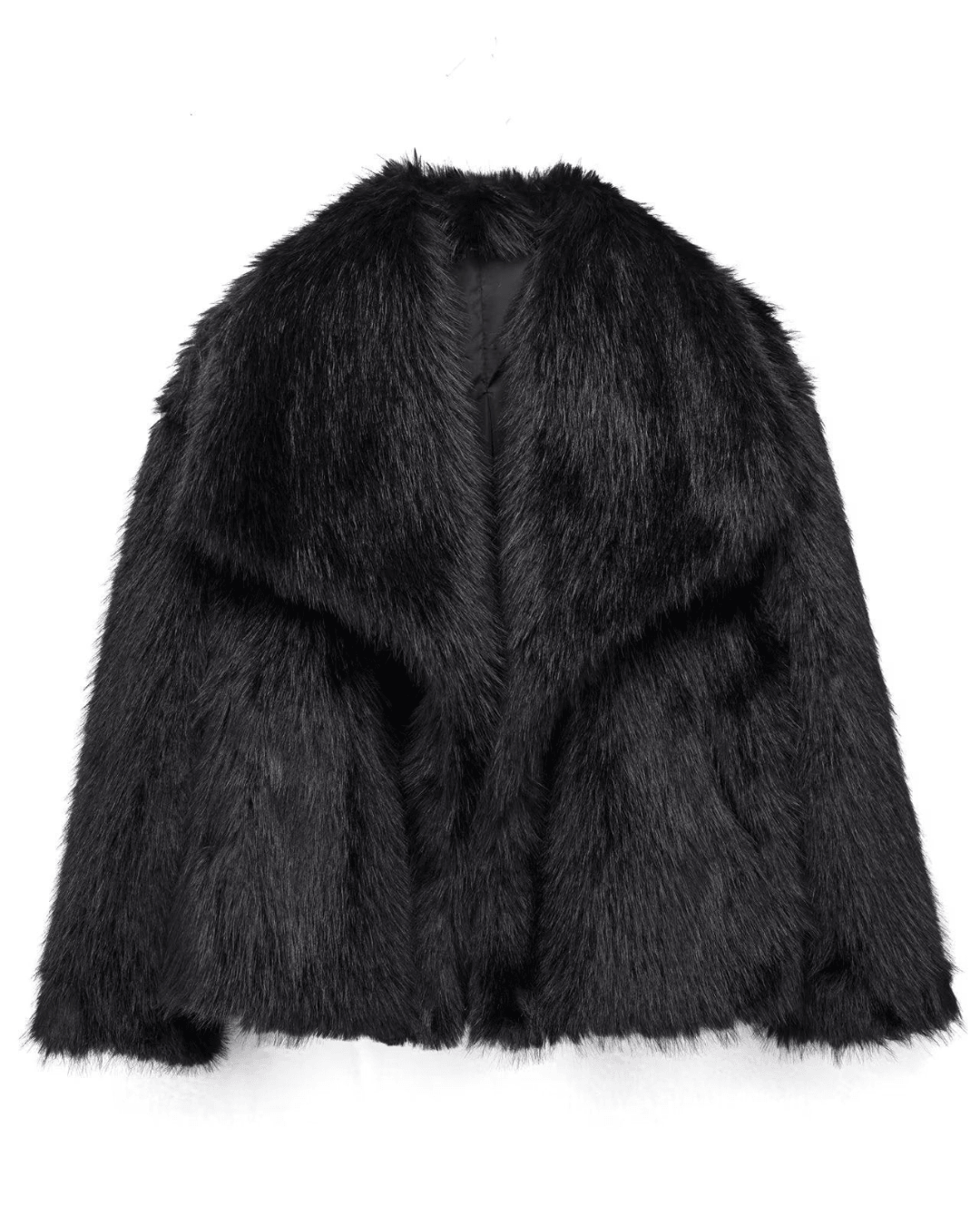 Warm Oversized Dames Faux Fur Winterjas Met Zakken