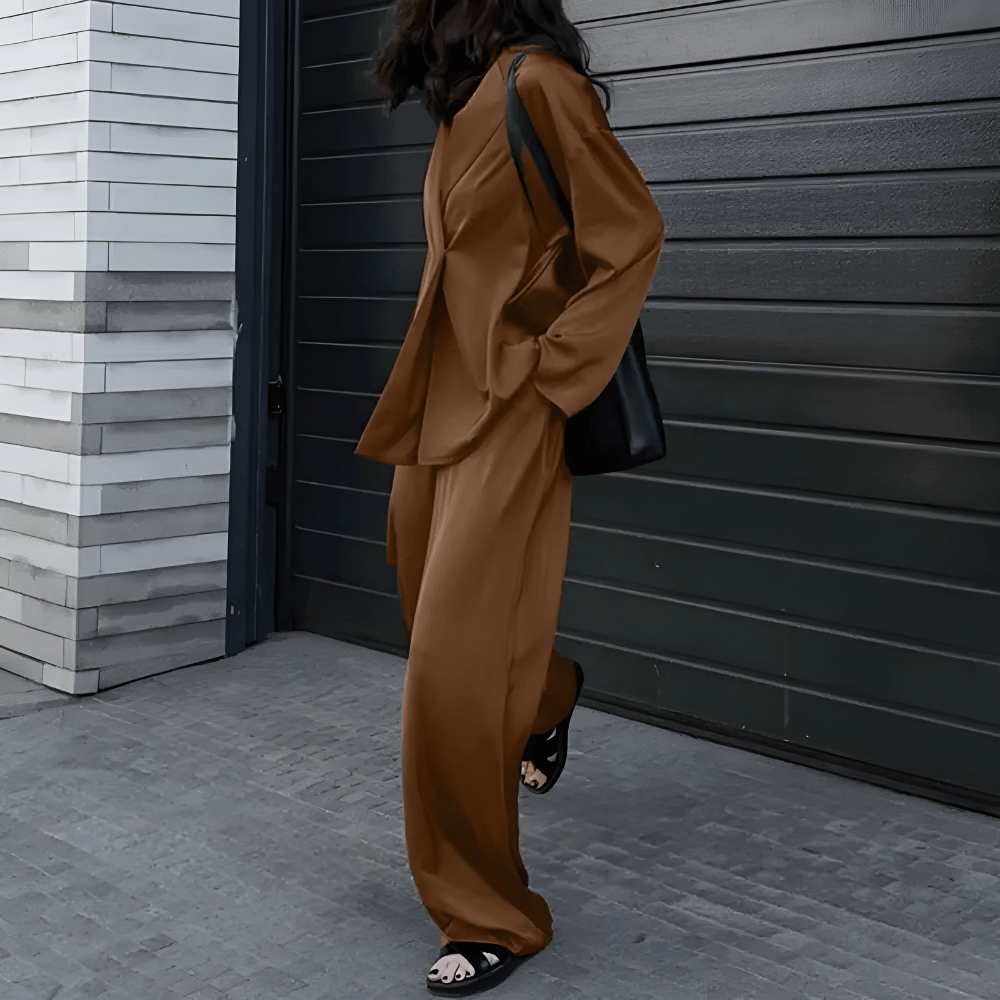 Fenna - Set met blazer en High waist pantalon voor dames