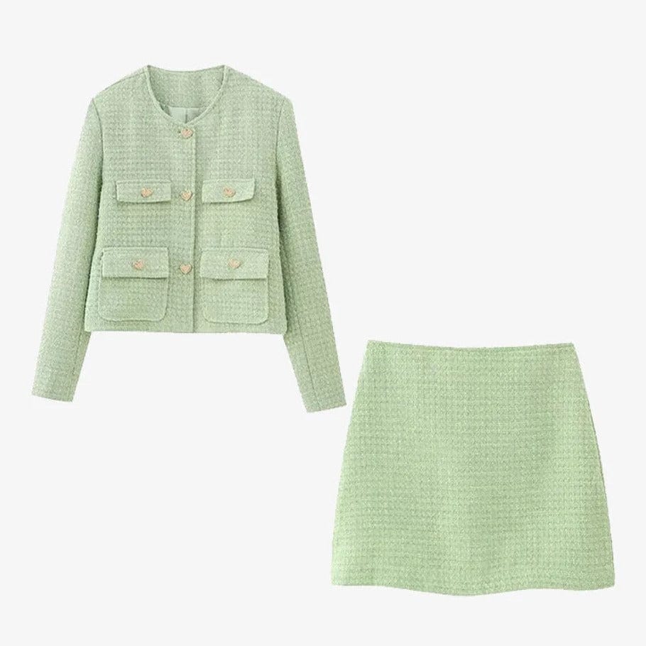 Lida - Elegante Tweed Twee-Delige Set voor Dames
