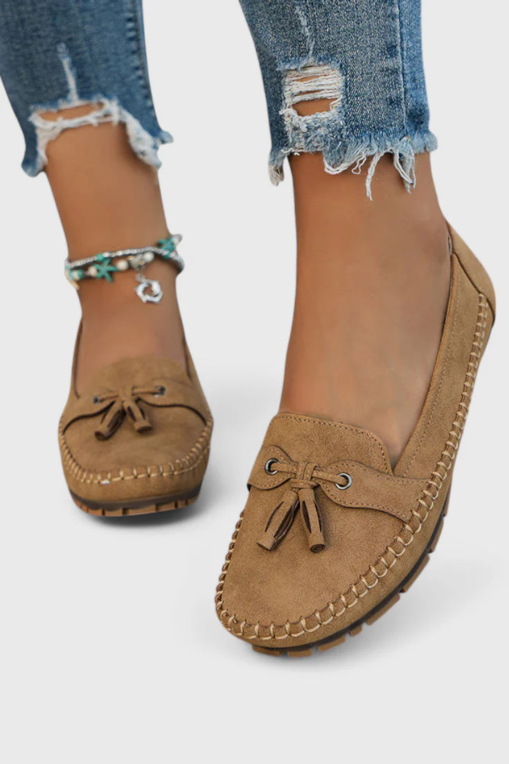 Comfortabele Loafers Met Kwastjes En Antislip Zool Voor Dames
