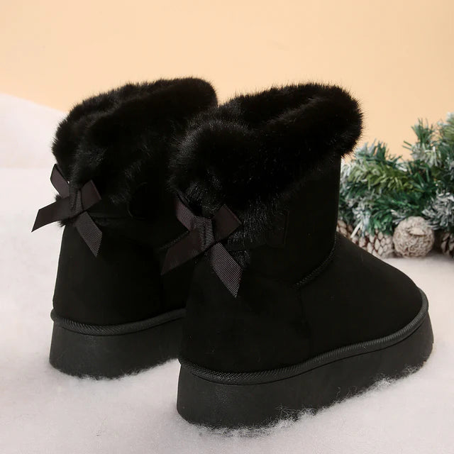 Dames Winter Enkellaarzen Bont Voering Dikke Zool