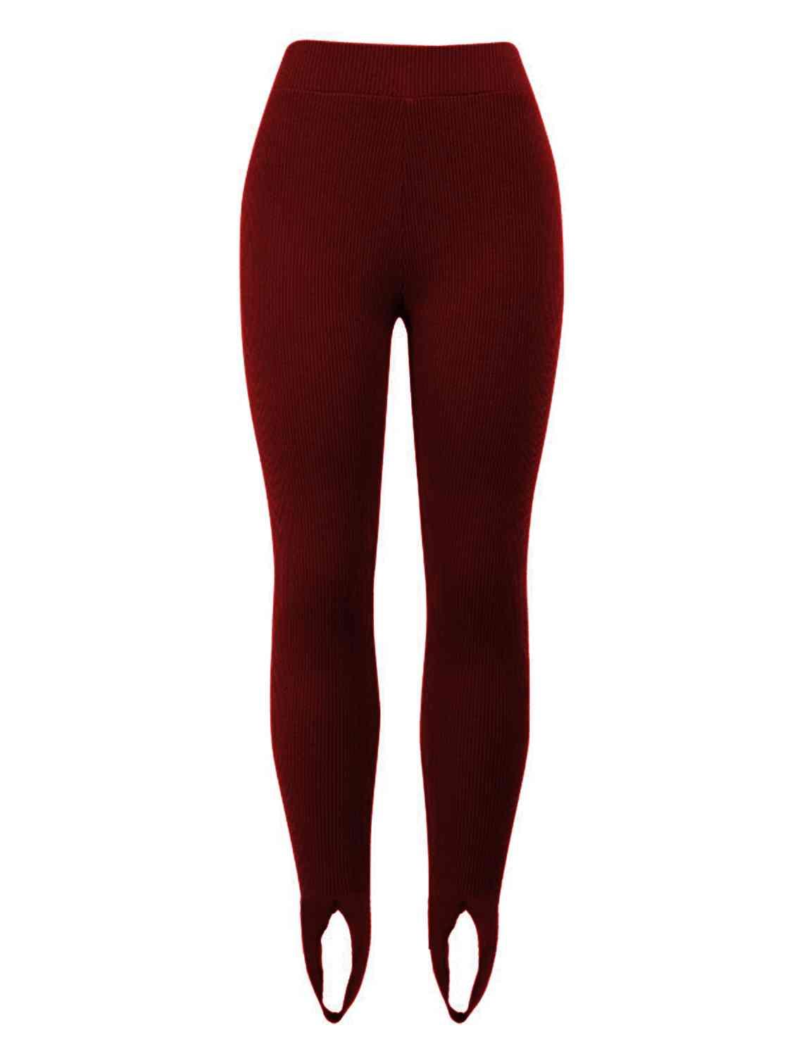 Clara - Comfortabele Rib Legging met Band onder de Voet voor Dames