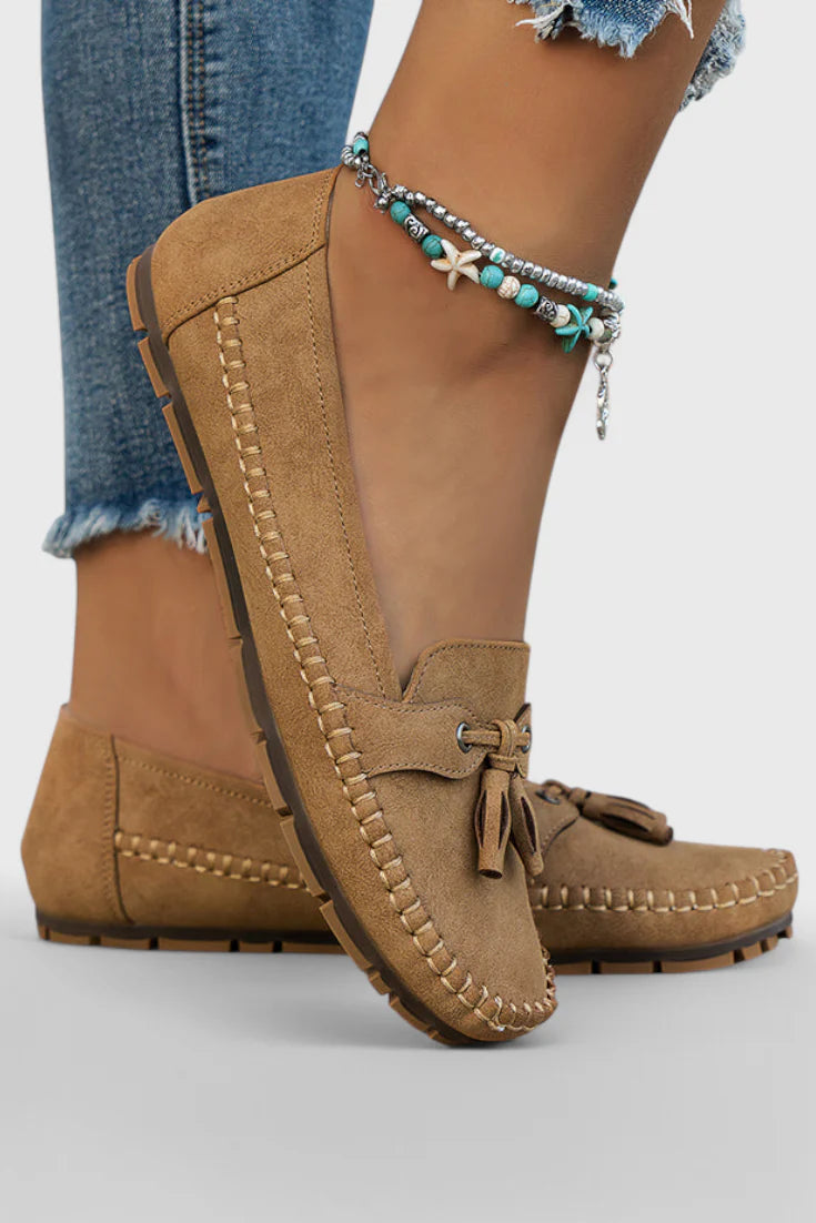 Comfortabele Loafers Met Kwastjes En Antislip Zool Voor Dames