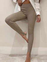 Clara - Comfortabele Rib Legging met Band onder de Voet voor Dames