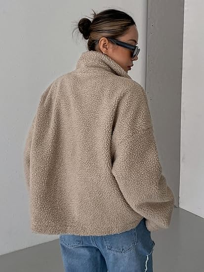 Warme Dames TEddy Fleece Jas