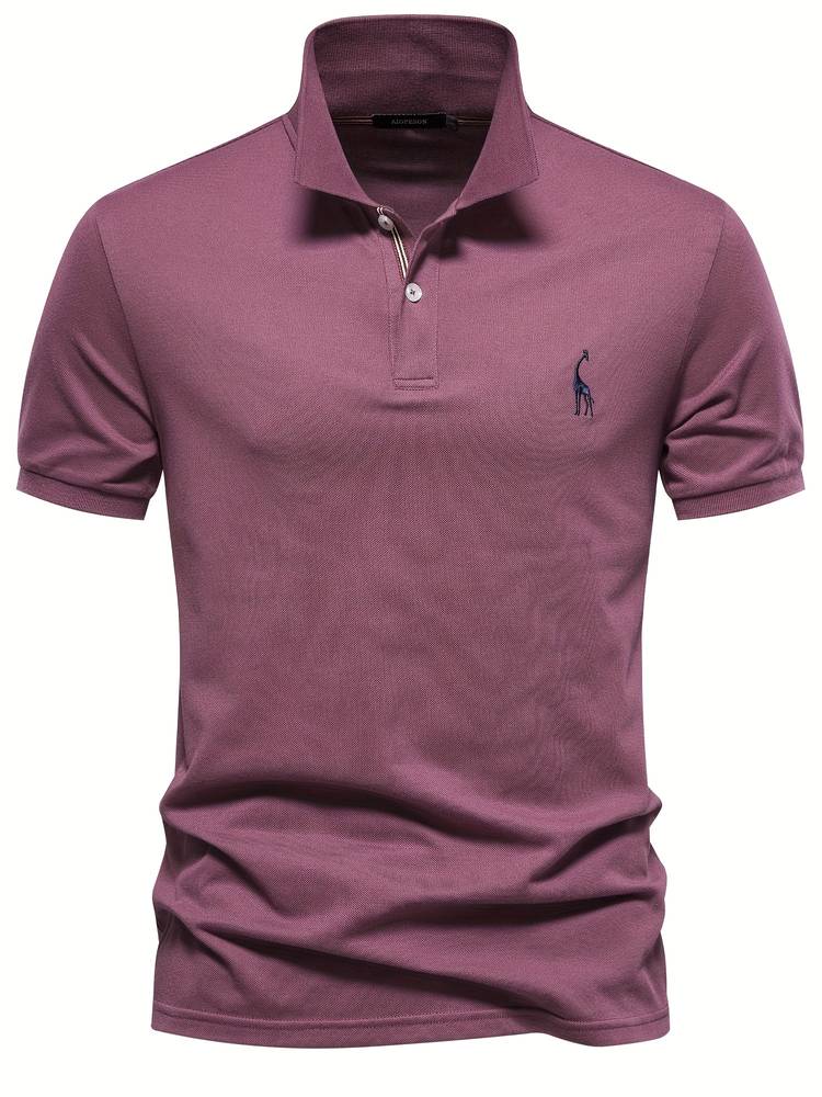 Heren Slim-Fit Poloshirt Met Subtiel Kraagdetail