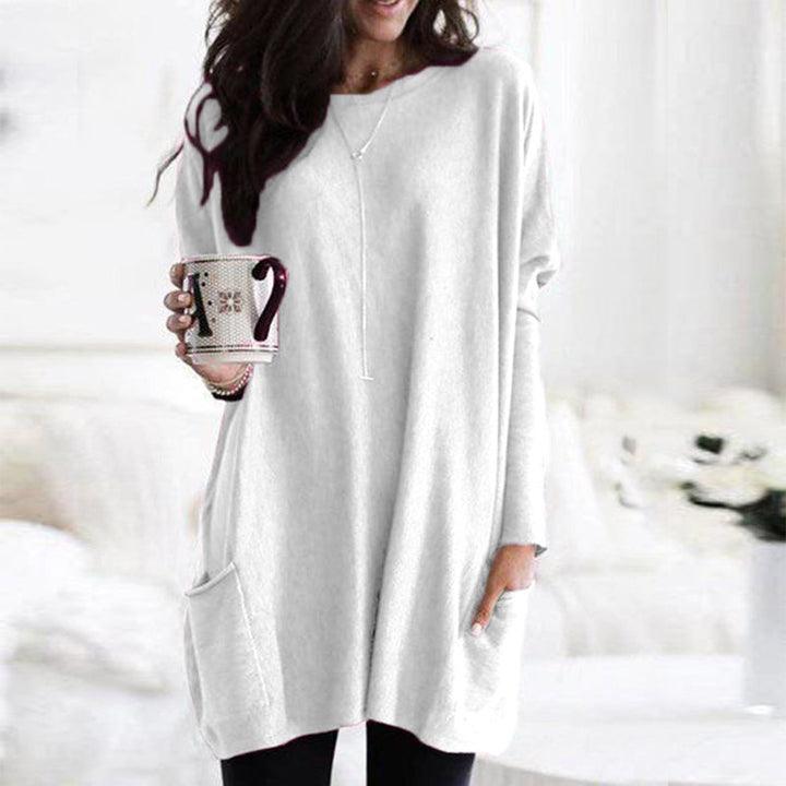 Dames mini winter jurk met zakken