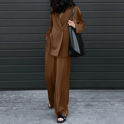 Fenna - Set met blazer en High waist pantalon voor dames