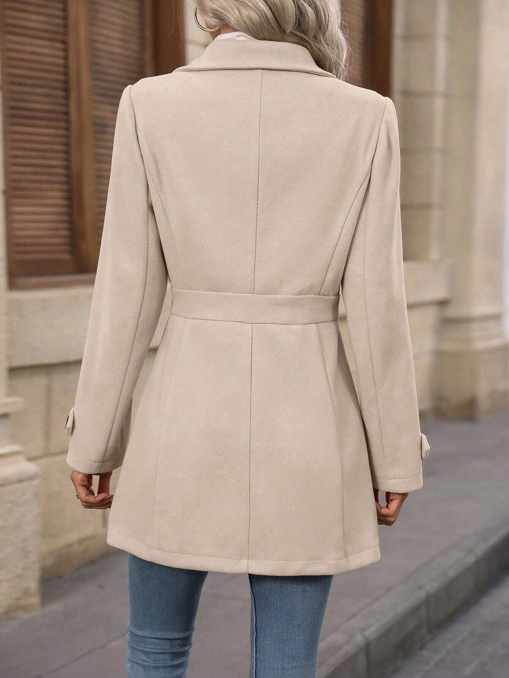 Dames Trench Coat Met Verstelbare Ceintuur Voor Lenten