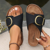 Galina - Orthopedische slippers met gesp in elegante stijl