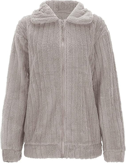 Callista – Teddy vest van ribstof