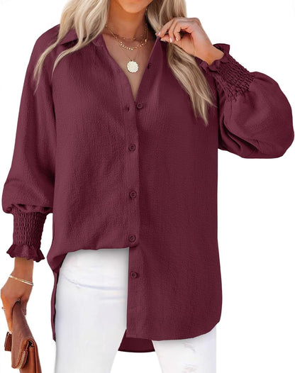 Aleksandra - Gestreepte blouse met knoopsluiting voor dames