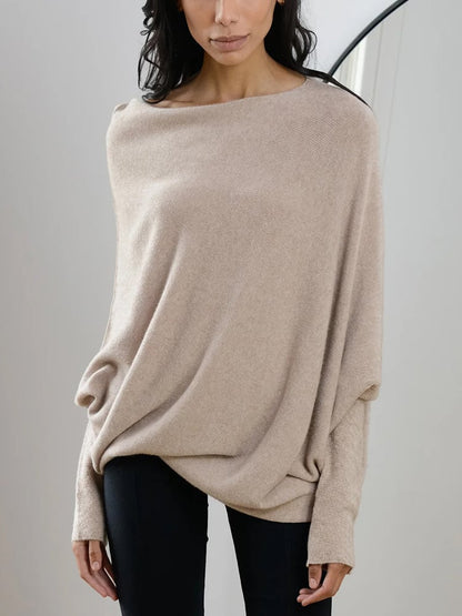 Fanni - Off-Shoulder Kasjmier Trui voor dames