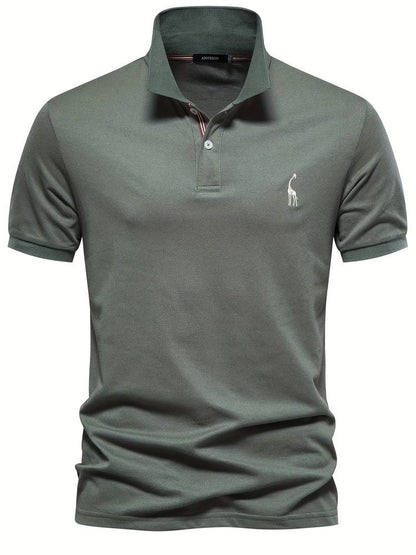 Heren Slim-Fit Poloshirt Met Subtiel Kraagdetail