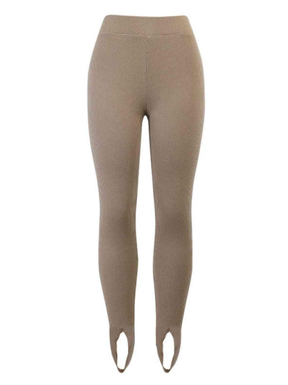 Clara - Comfortabele Rib Legging met Band onder de Voet voor Dames