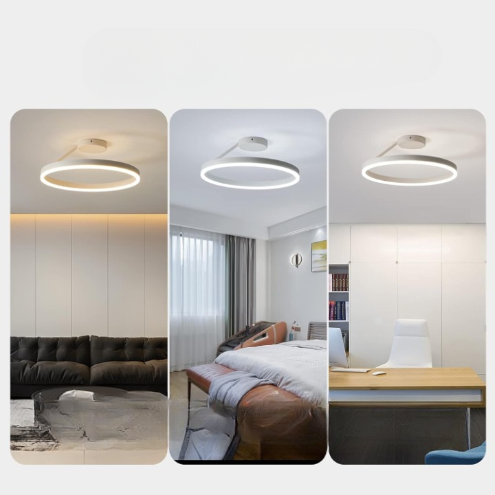 Ronde Scandinavische Plafondlamp Met Hangende LED-Ring