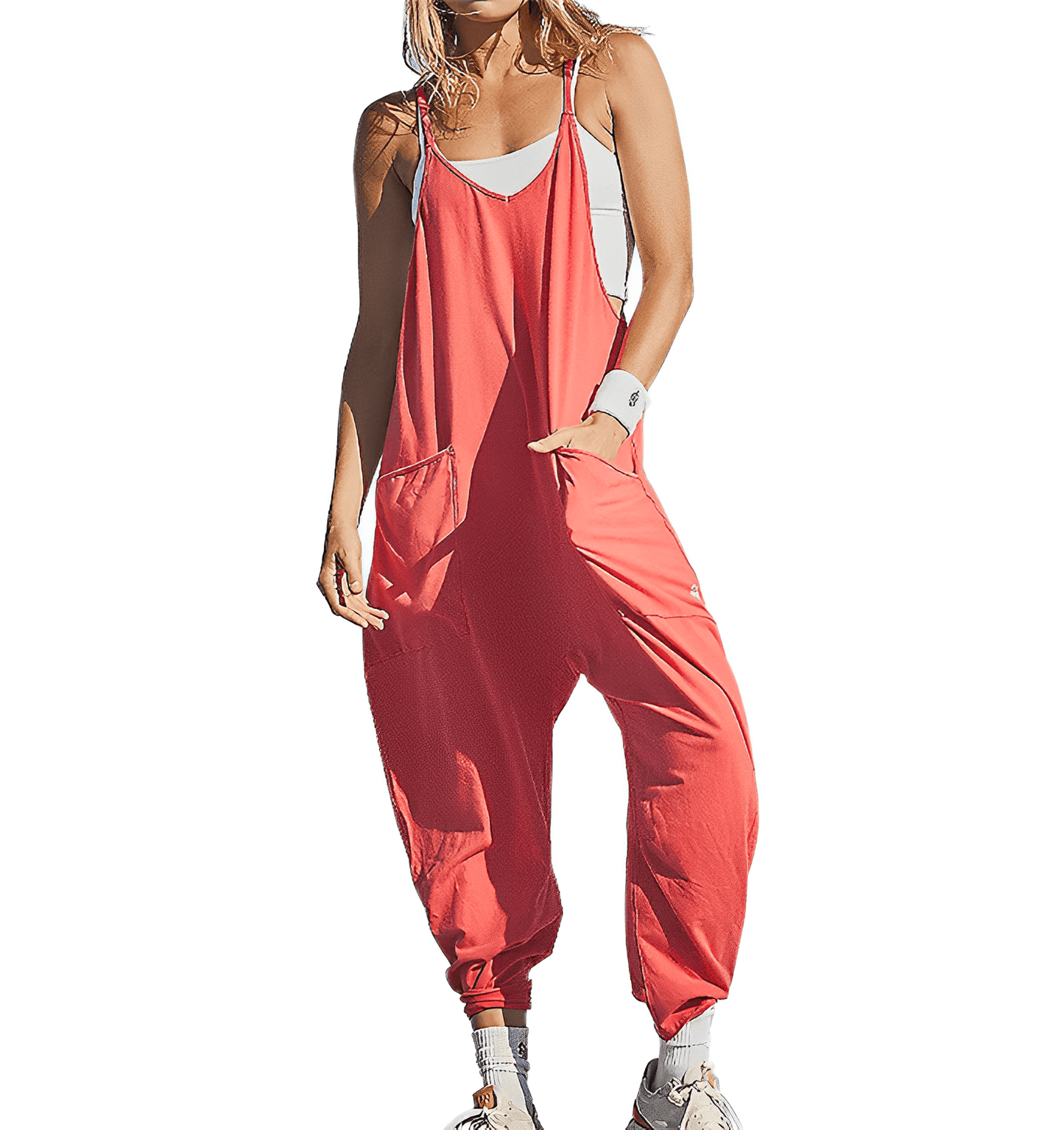 Ava - Loose Fit Jumpsuit met Spaghettibandjes voor Dames