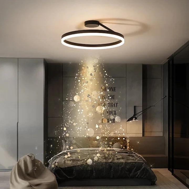 Ronde Scandinavische Plafondlamp Met Hangende LED-Ring