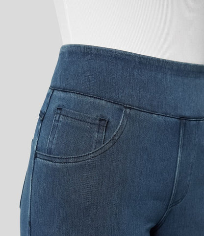 Norella - Wijde broek met high waist en elastische taille voor dames