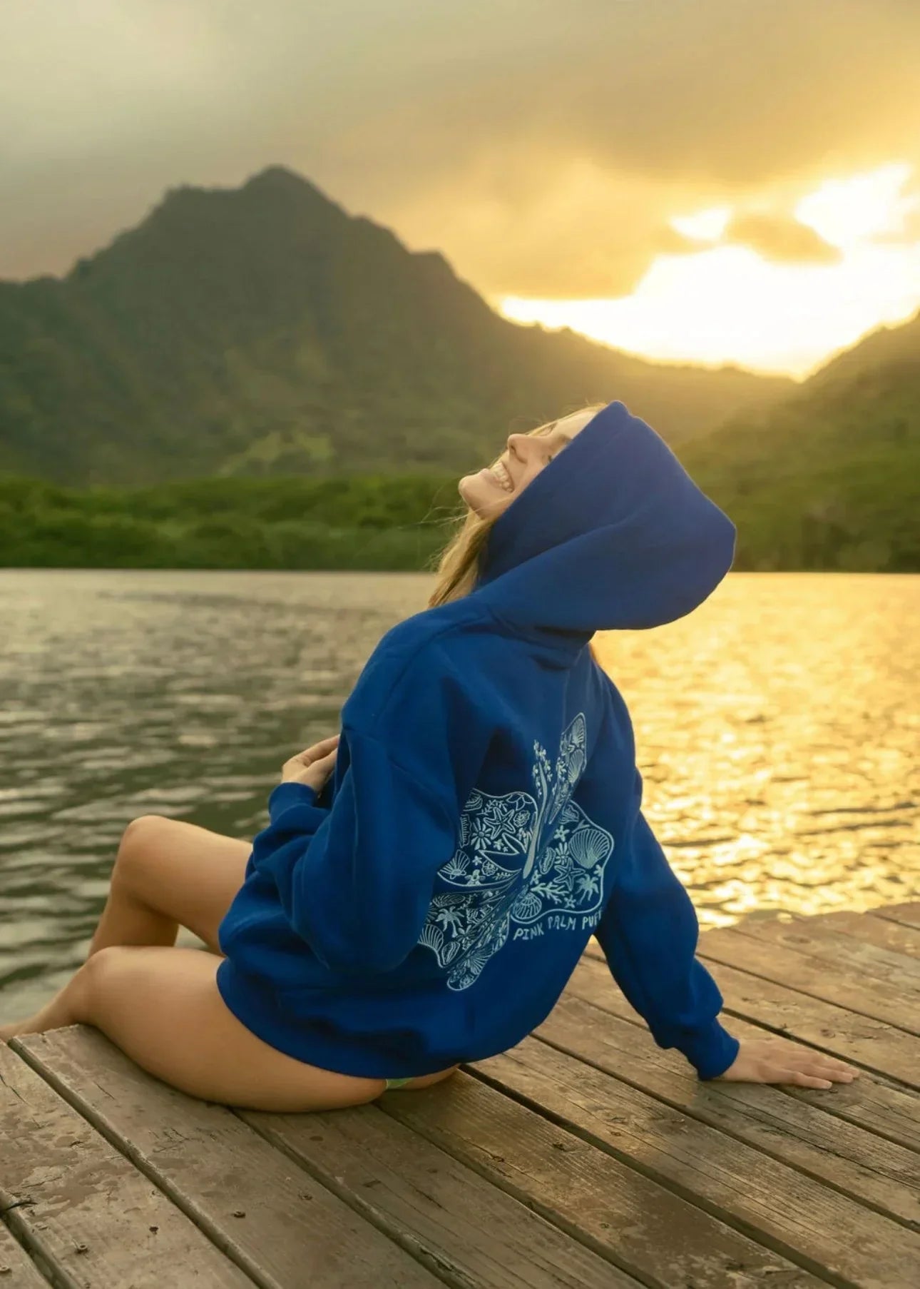 Silvia - Oversized Hoodie met Tropische Print
