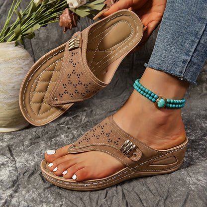 Ember - Wedge Slippers met Boogsteun & Slijtvaste Zool