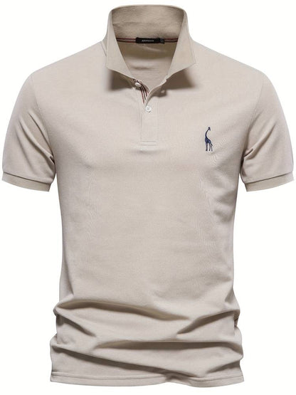 Heren Slim-Fit Poloshirt Met Subtiel Kraagdetail