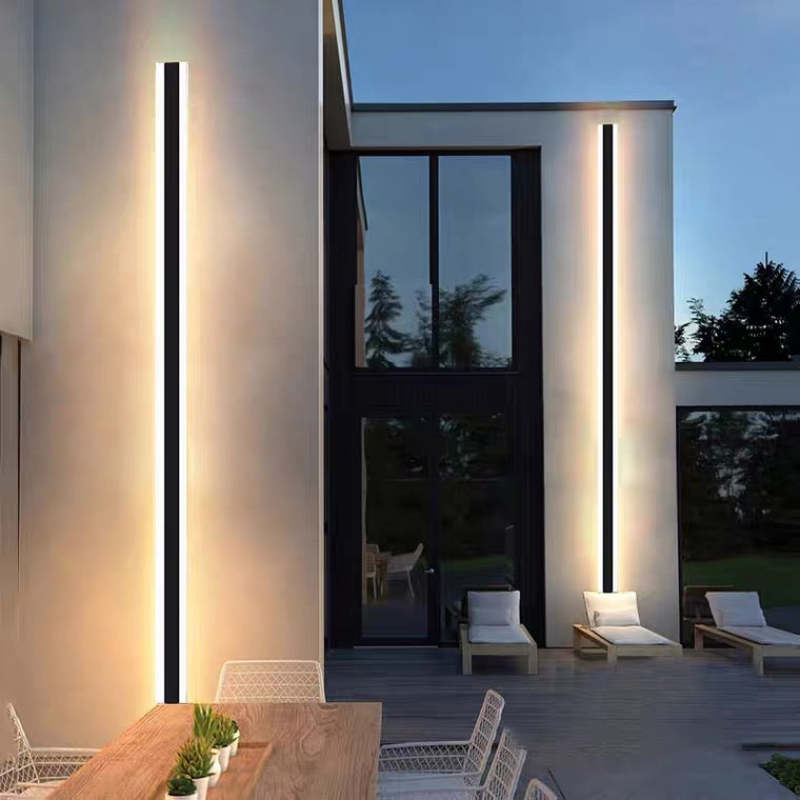 Moderne Lineaire Buitenlamp Met LED Verlichting
