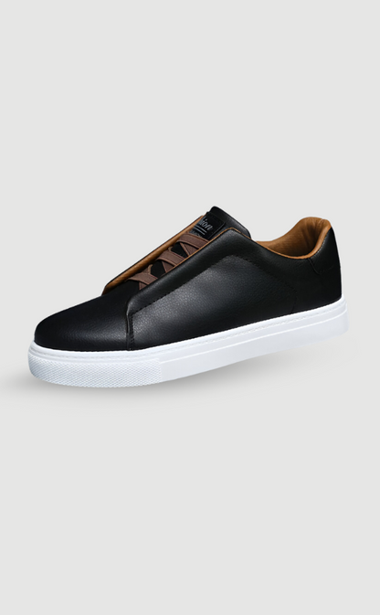 Heren Sneakers Met Instapdesign En Leerlook