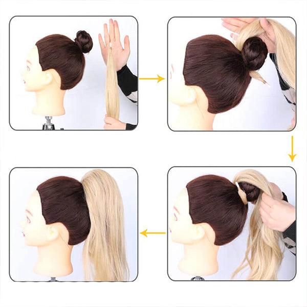 Luciana – Natuurlijke Clip-in Paardenstaart met Krullen