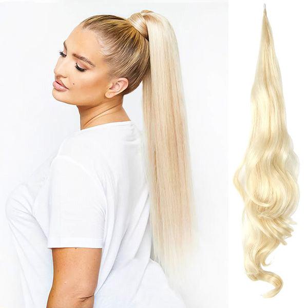 Luciana – Natuurlijke Clip-in Paardenstaart met Krullen