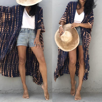 Estella - Boho Kimono met Tie-Dye Print voor Dames