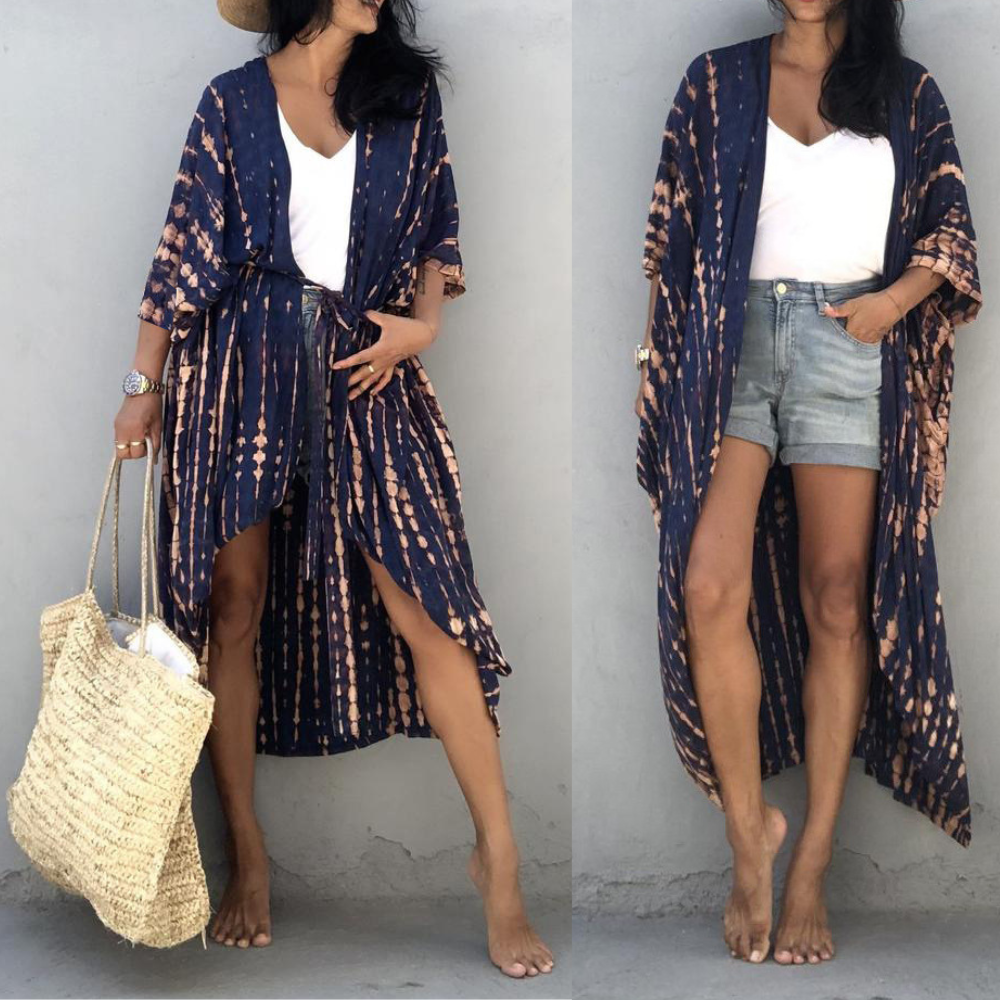 Estella - Boho Kimono met Tie-Dye Print voor Dames