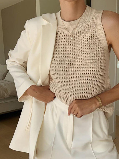 Adelaide - Gebreide holle tanktop voor dames