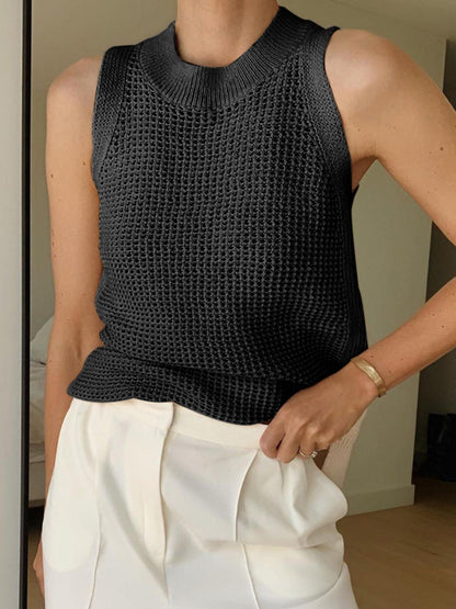Adelaide - Gebreide holle tanktop voor dames