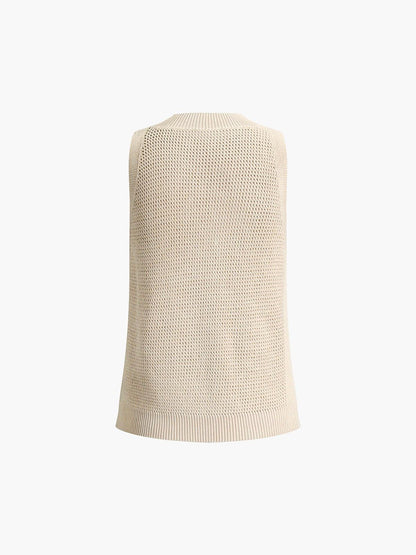 Adelaide - Gebreide holle tanktop voor dames