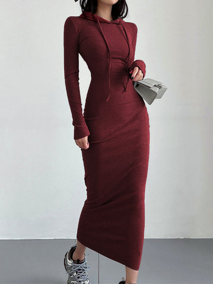 Warme Maxi Sweaterjurk Voor Dames Met Lange Mouwen