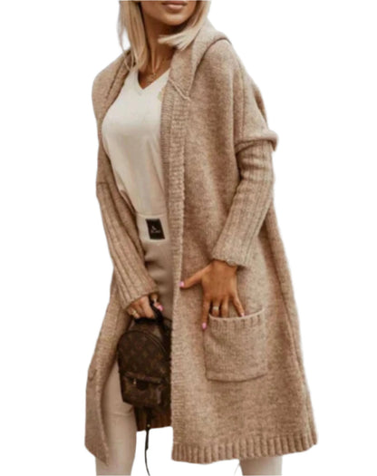 Mathilde - Gebreid oversized vest met capuchon voor dames