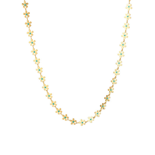 PureGleam - Bloemen Ketting voor dames