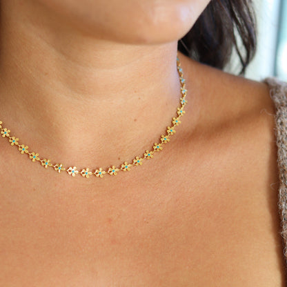 PureGleam - Bloemen Ketting voor dames