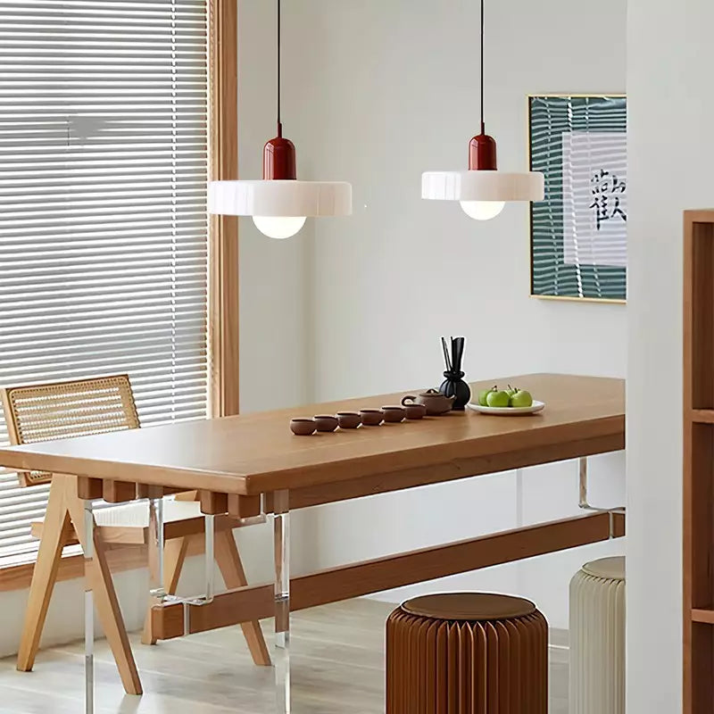 Scandinavische Hanglamp Met Glazen Afwerking